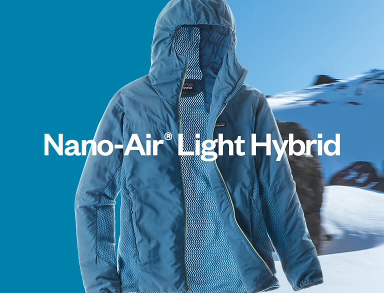 Patagonia blue Nano-air Light Hybrid jacket