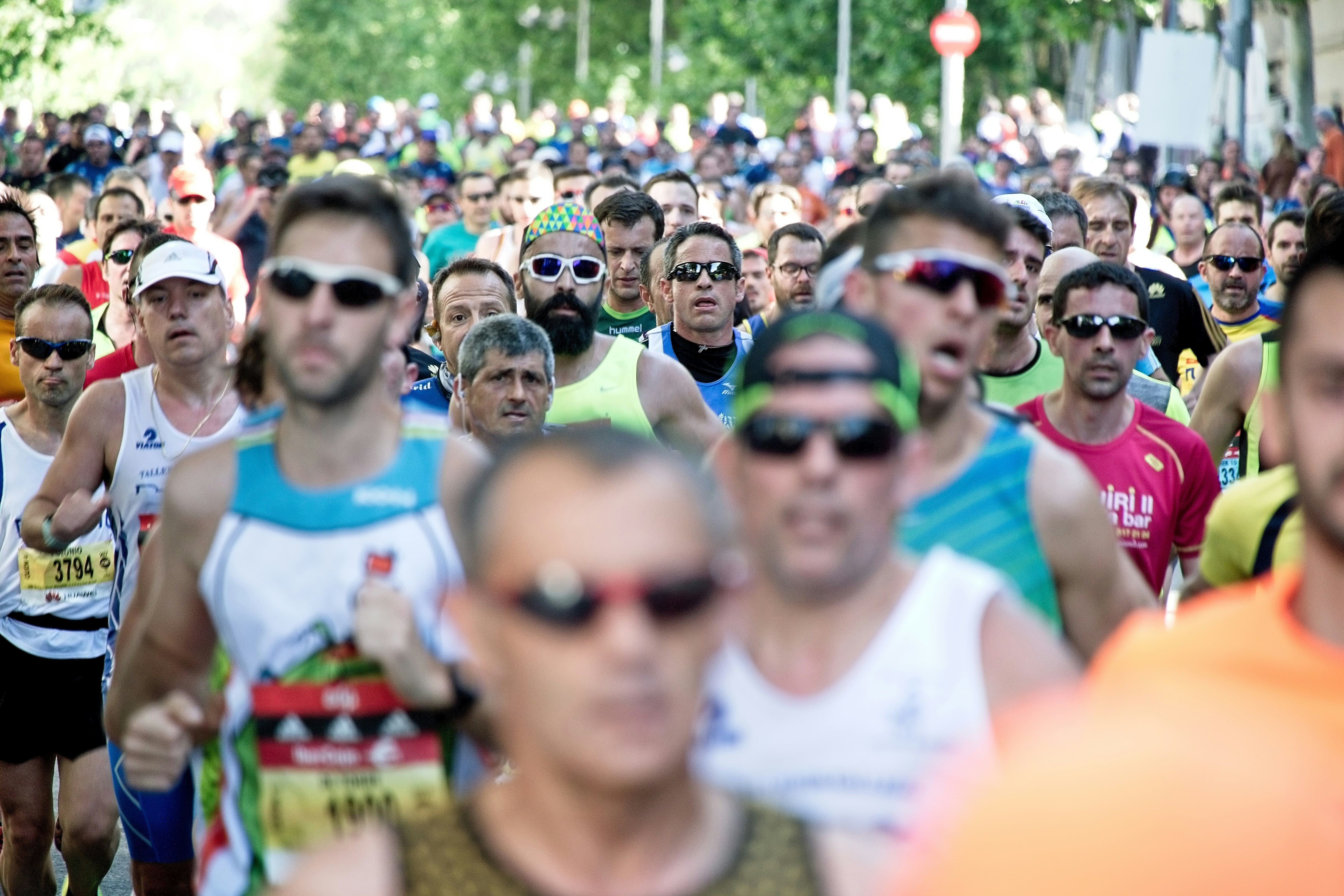 Royal Parks Half Marathon. An image of a group of people running 