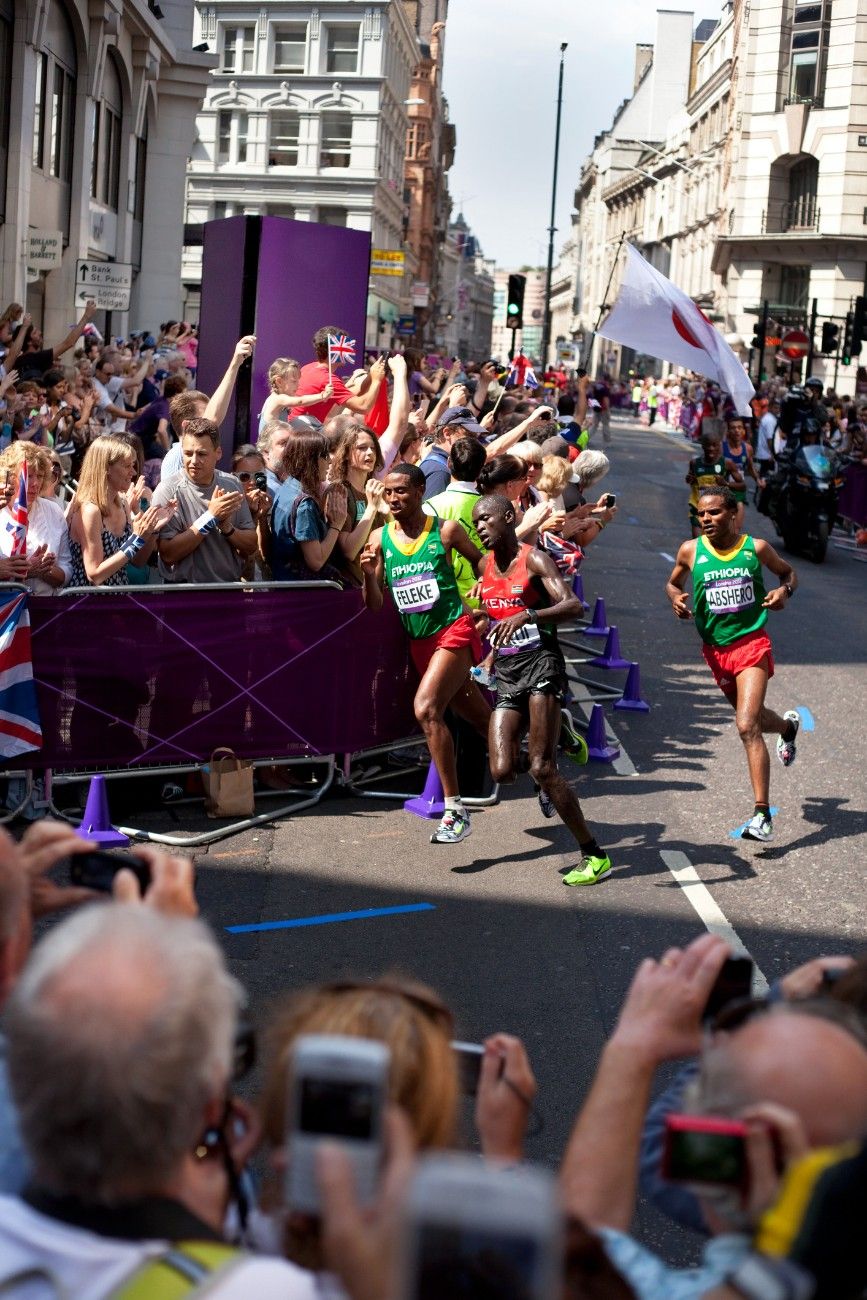 Olympic marathon runners at the 2012 London Olympics