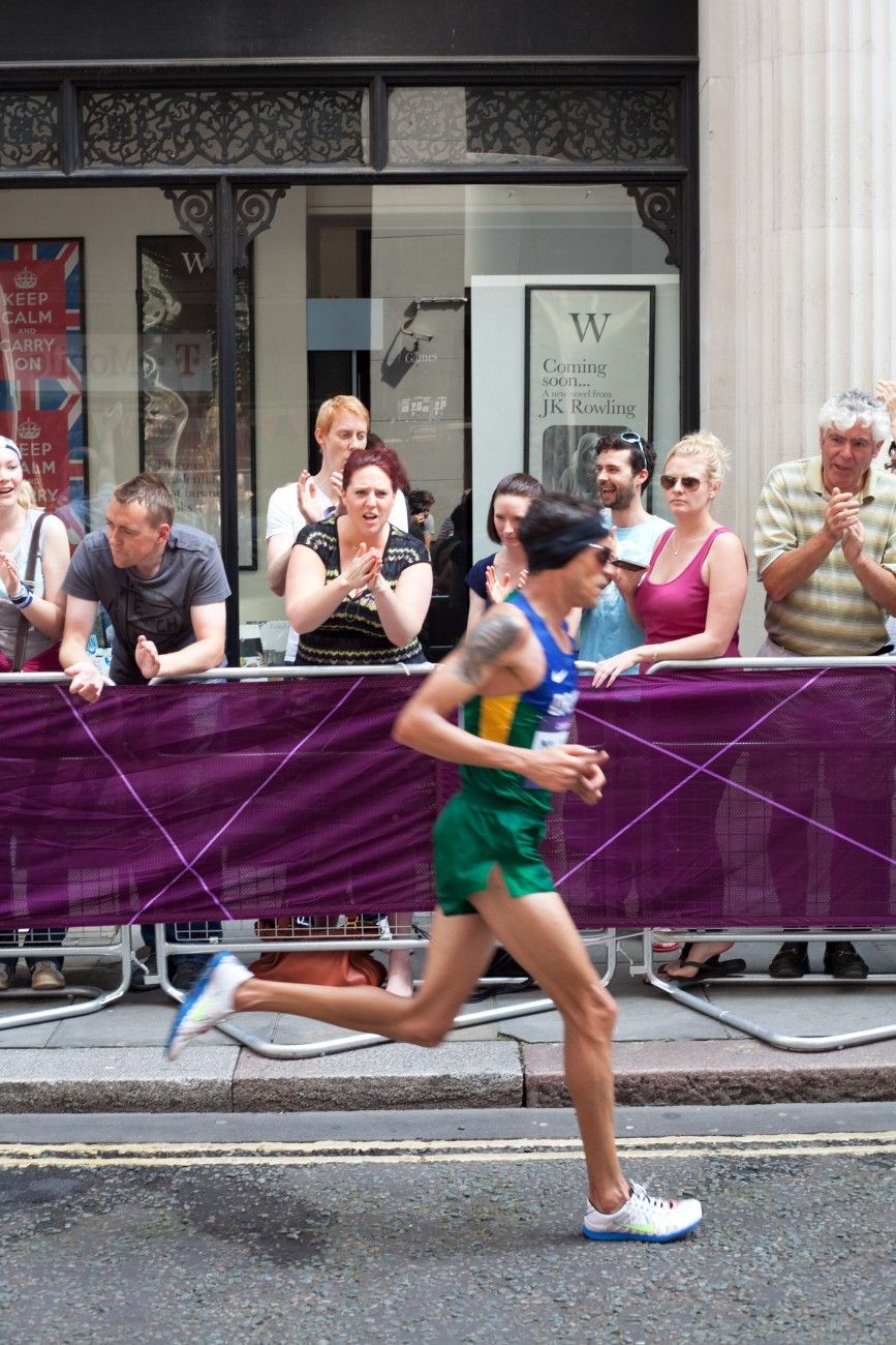 A runner in the Olympic Marathon