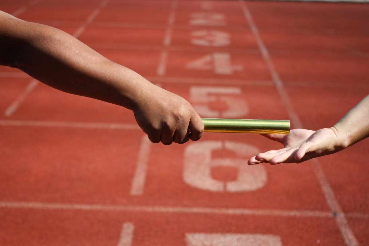 Passing the baton in the relay race 