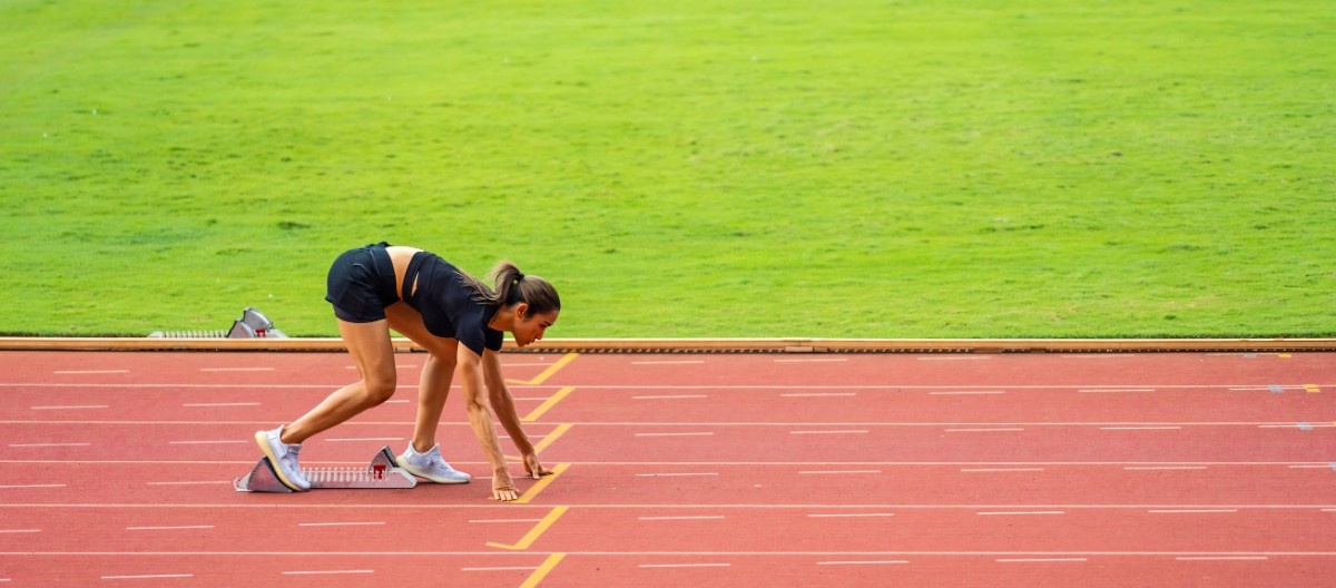 A female Olympic sprinter