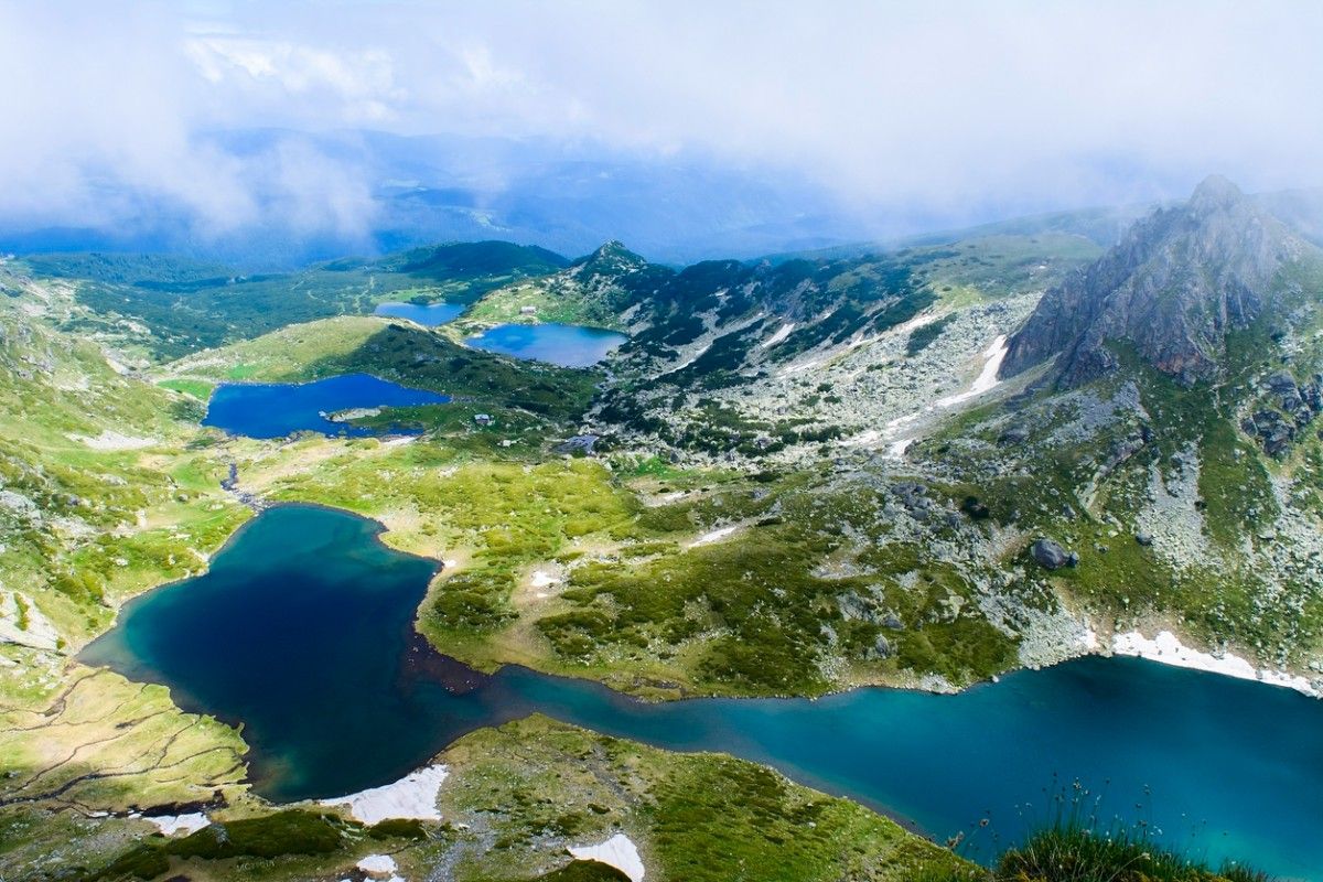 Seven lakes in the Rila Mountains