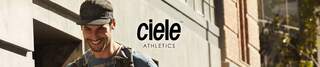 Ciele brand page: A man wearing a Ciele running cap