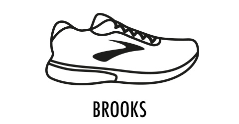 Brooks shoe icon drawing