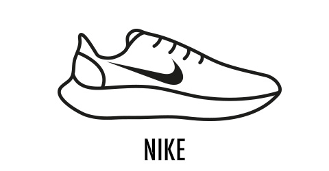 Nike shoe icon drawing