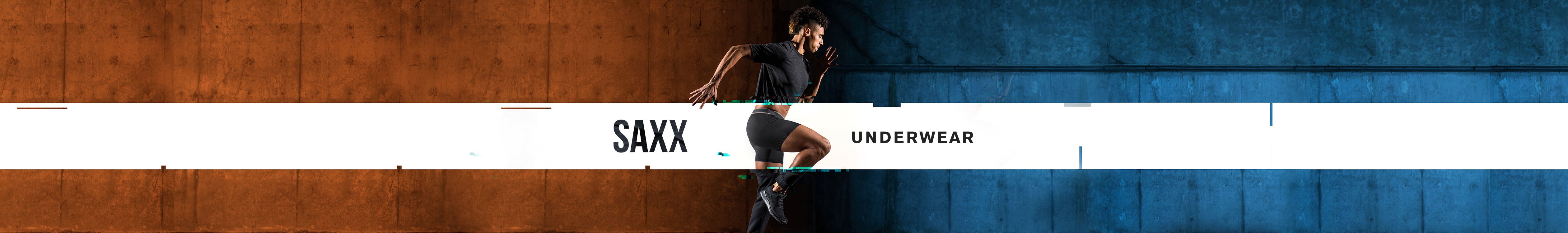 SAXX Brand Page: Man wearing SAXX underwear