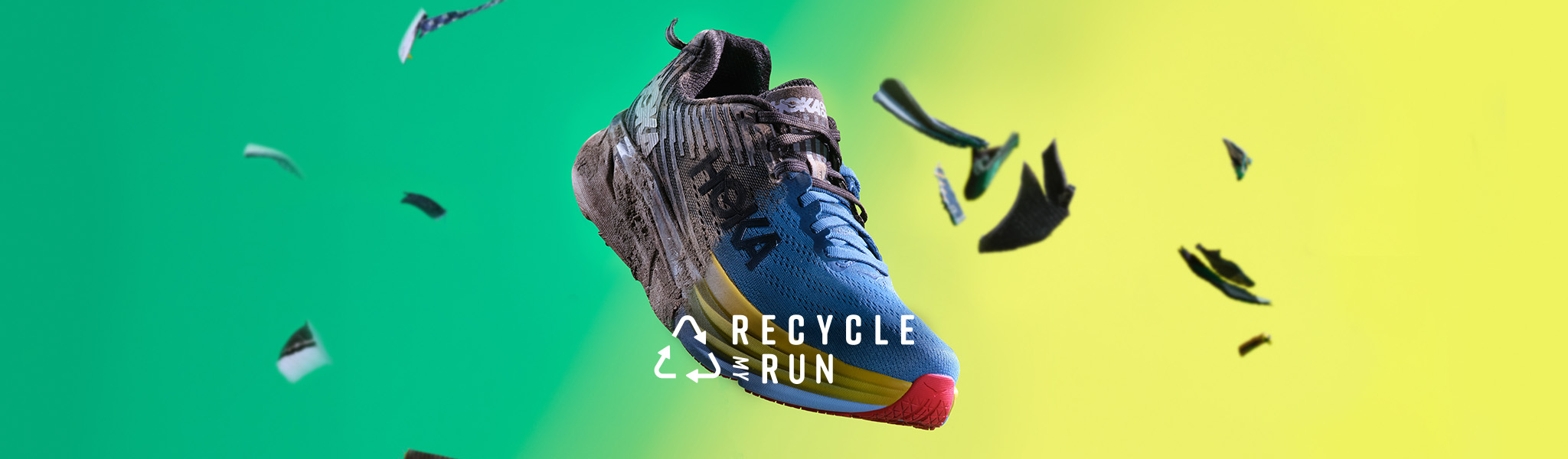 Recycle my Run - an old and dirty running shoe