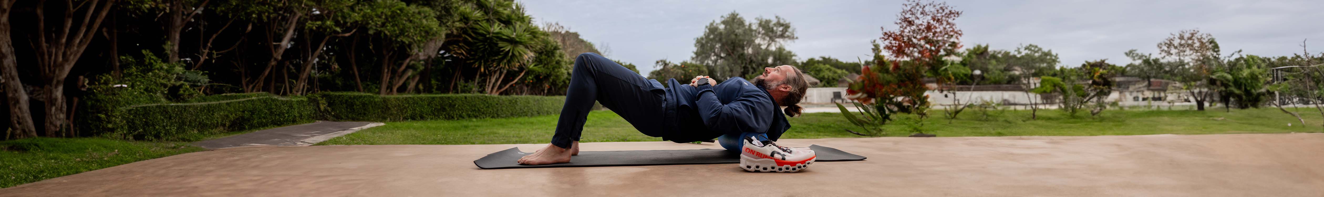 Shop Gym Gear. A man doing outdoor excersise 