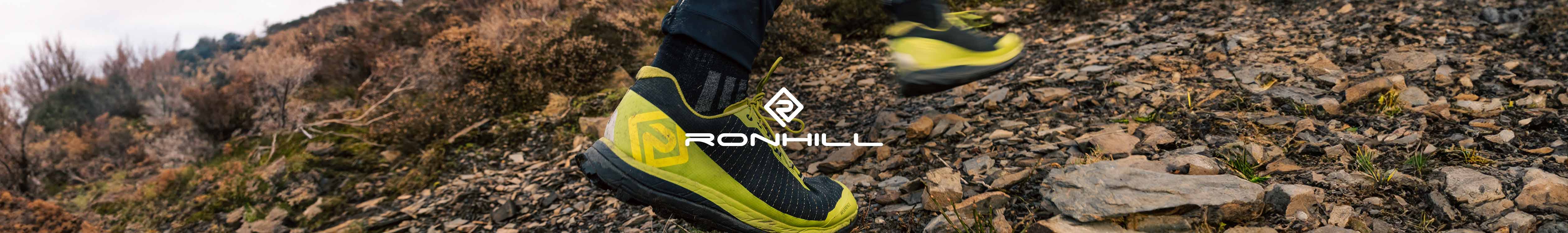 Shop Ronhill. Person wearing a pair of Ronhill Reverence shoes